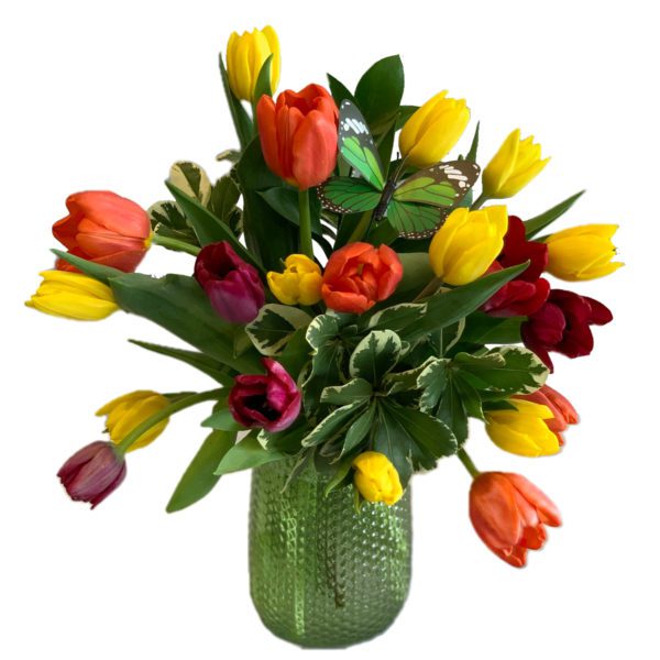 Rainbow Tulip Vase