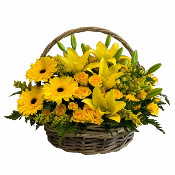 Stunning Yellow Basket